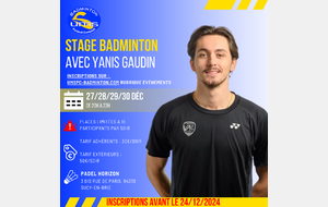 Stage Yanis Padel Horizon : Cliquez ici !